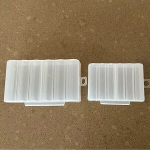 Transparent Battery Storage for AA and AAA Batteries Box Set